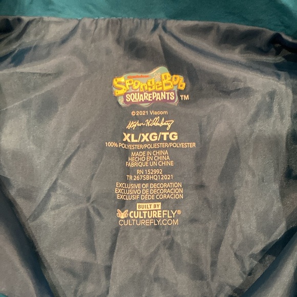 SpongeBob SquarePants Glove World Staff Lightweight Jacket Size XL USED - Picture 4 of 6